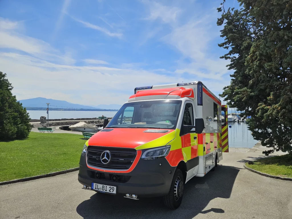 Ambulance caisson aménagée sur mesure en suisse genève