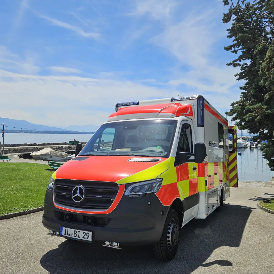 Custom-made fitted box ambulance