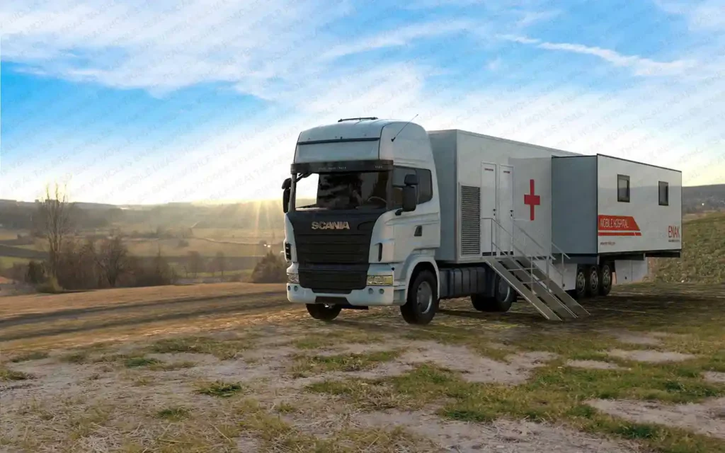 Enak Mobile Hospital Long Trailer Exterior Design 2