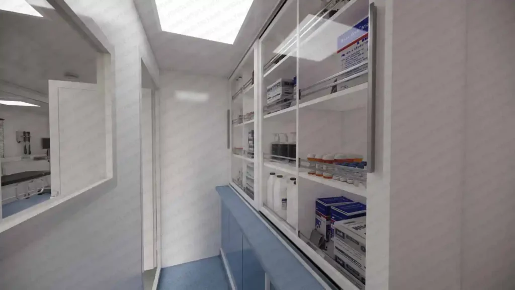 Enak Mobile Hospital Long Trailer Interior Design 11