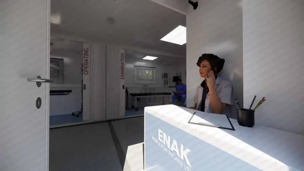 Enak Mobile Hospital Long Trailer Interior Design 19