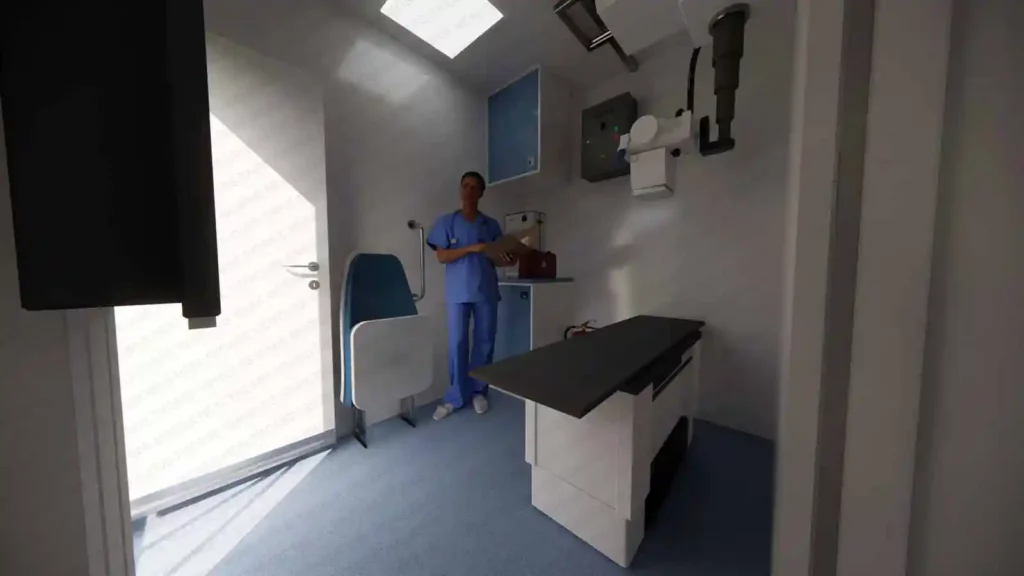 Enak Mobile Hospital Long Trailer Interior Design 7