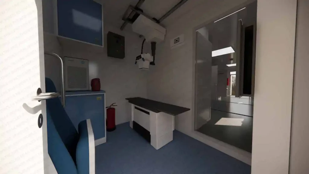 Enak Mobile Hospital Long Trailer Interior Design 8